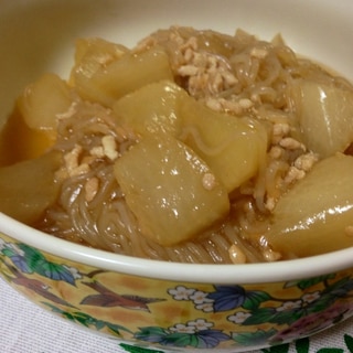 しょうが風味 白滝入り大根のそぼろ煮